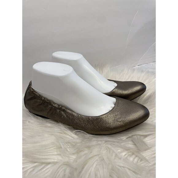 Korks By‎ Kork Ease Julie Gold Metallic Ballet Flats Women’s Size 8.5 Comfort - Picture 1 of 8
